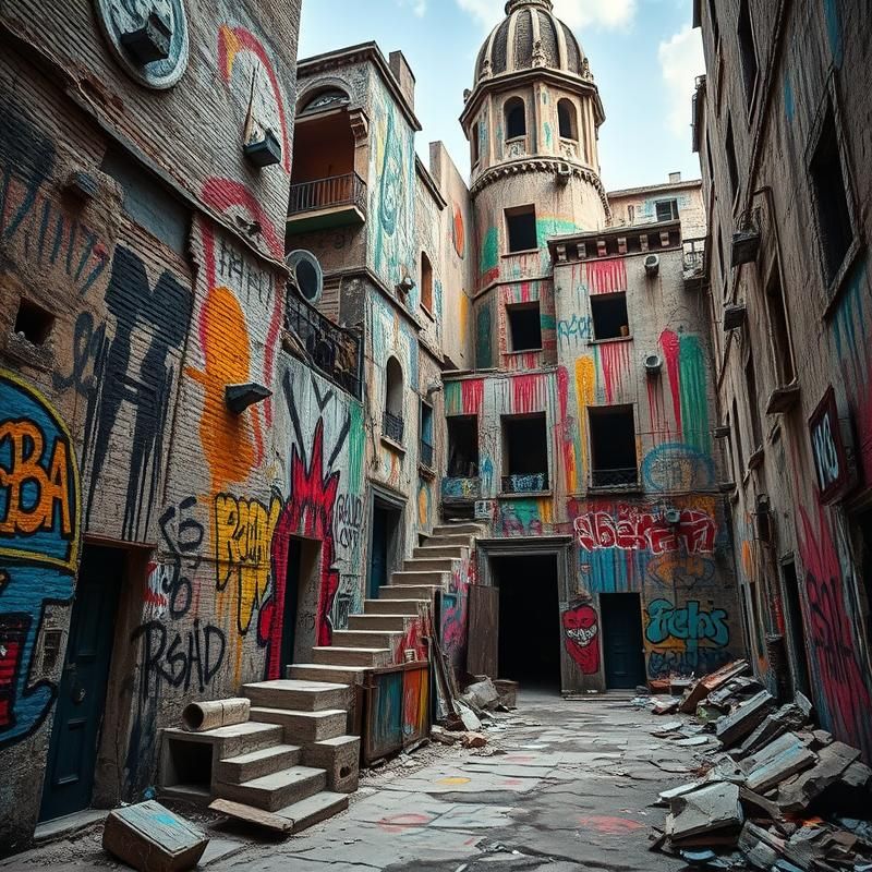 graffiti style AI art