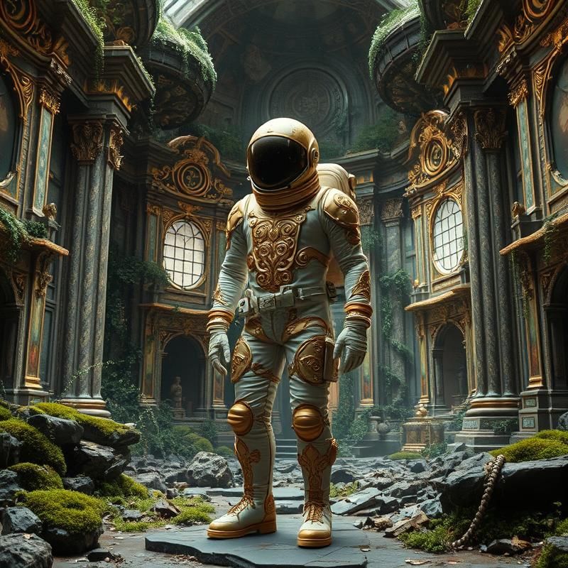 rococo style AI art