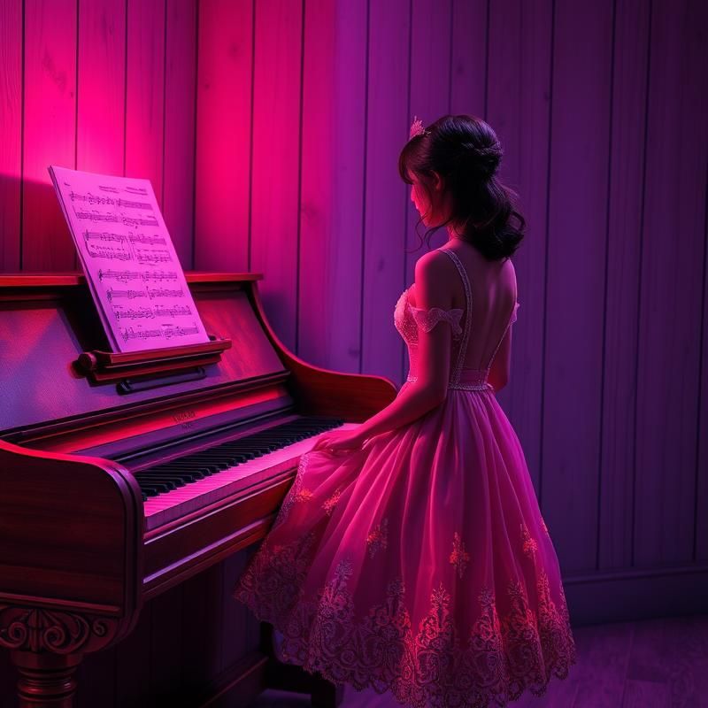 synthwave style AI art