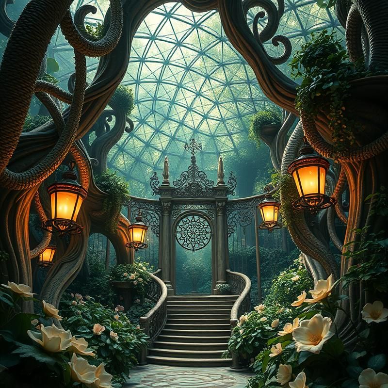 art nouveau style AI art