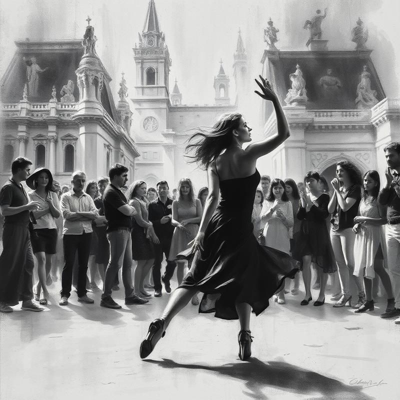 charcoal drawing style AI art