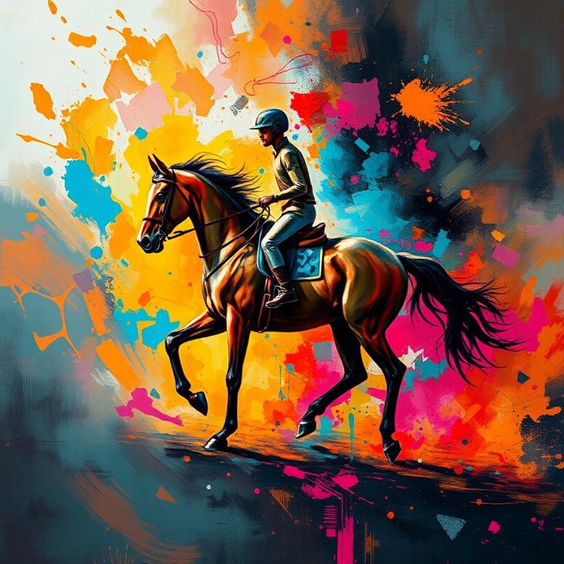 abstract style AI art