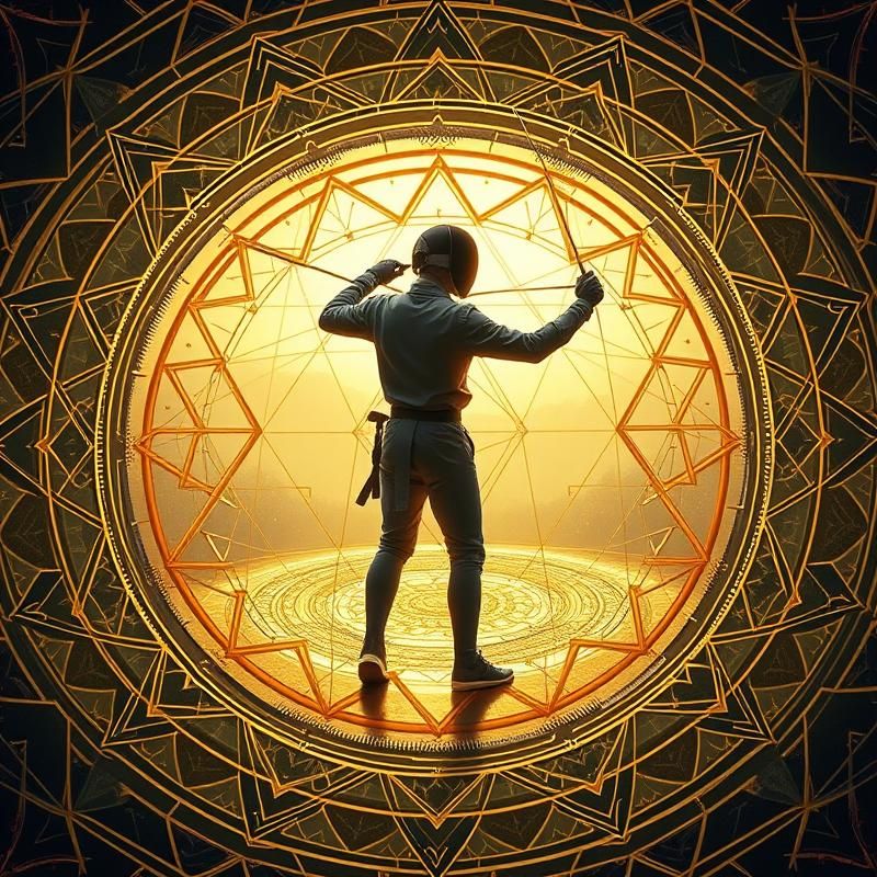 sacred geometry style AI art
