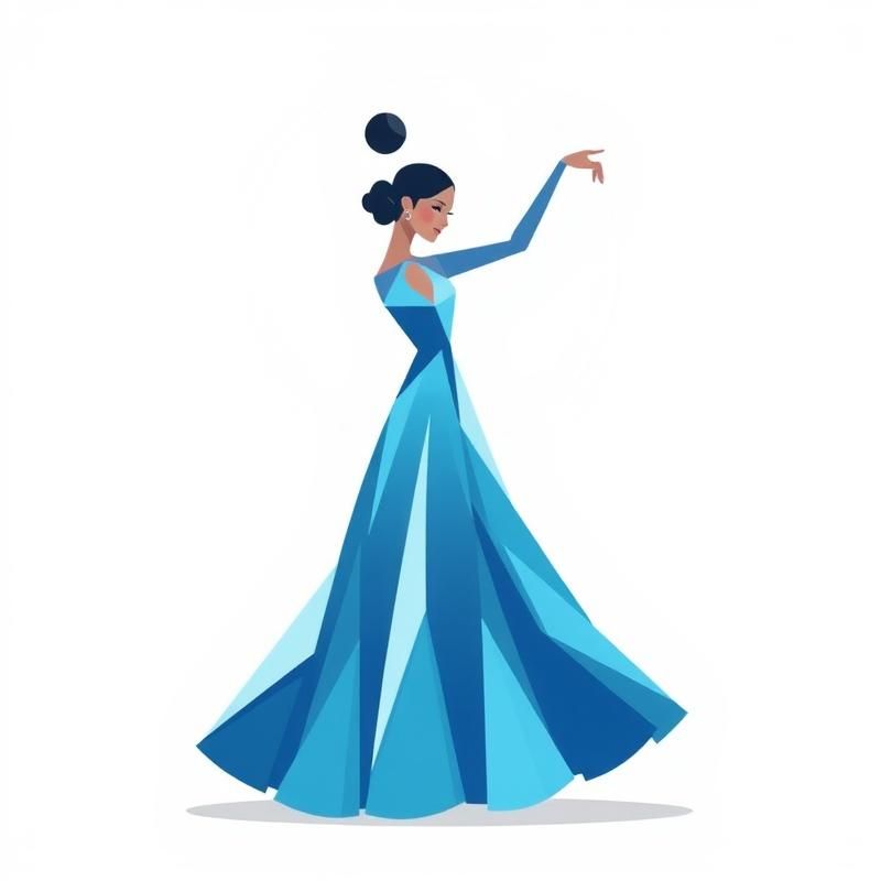 flat design style AI art