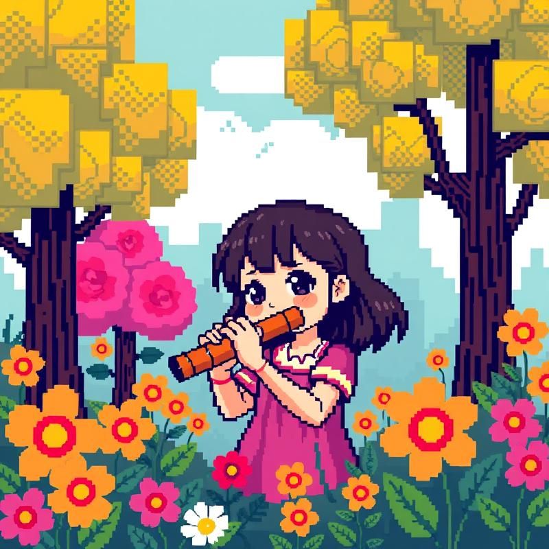 8-bit art style AI art