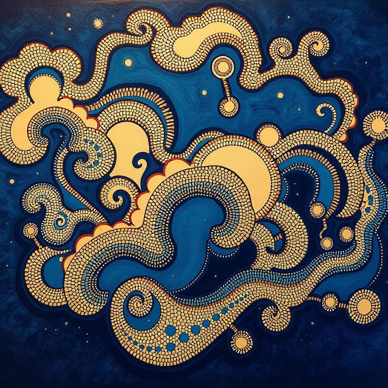 aboriginal art style AI art