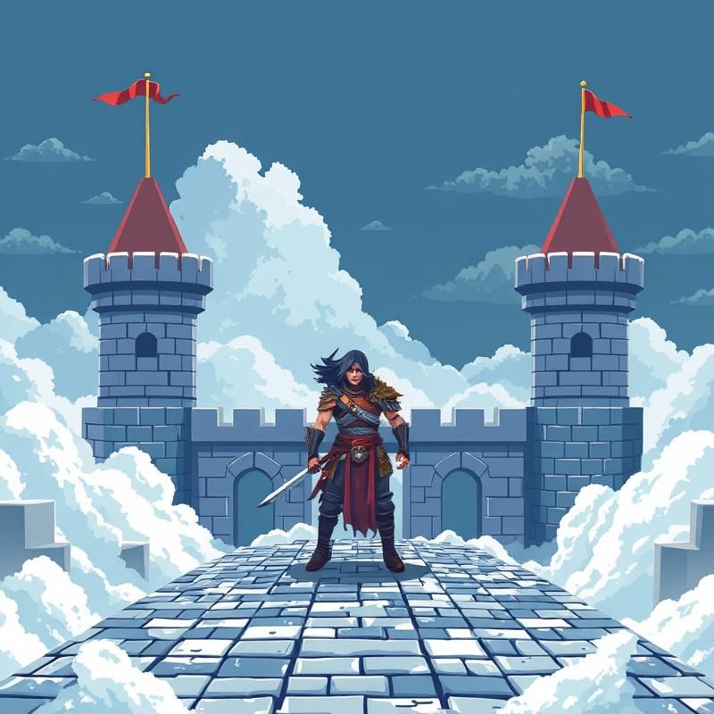 pixel art style AI art