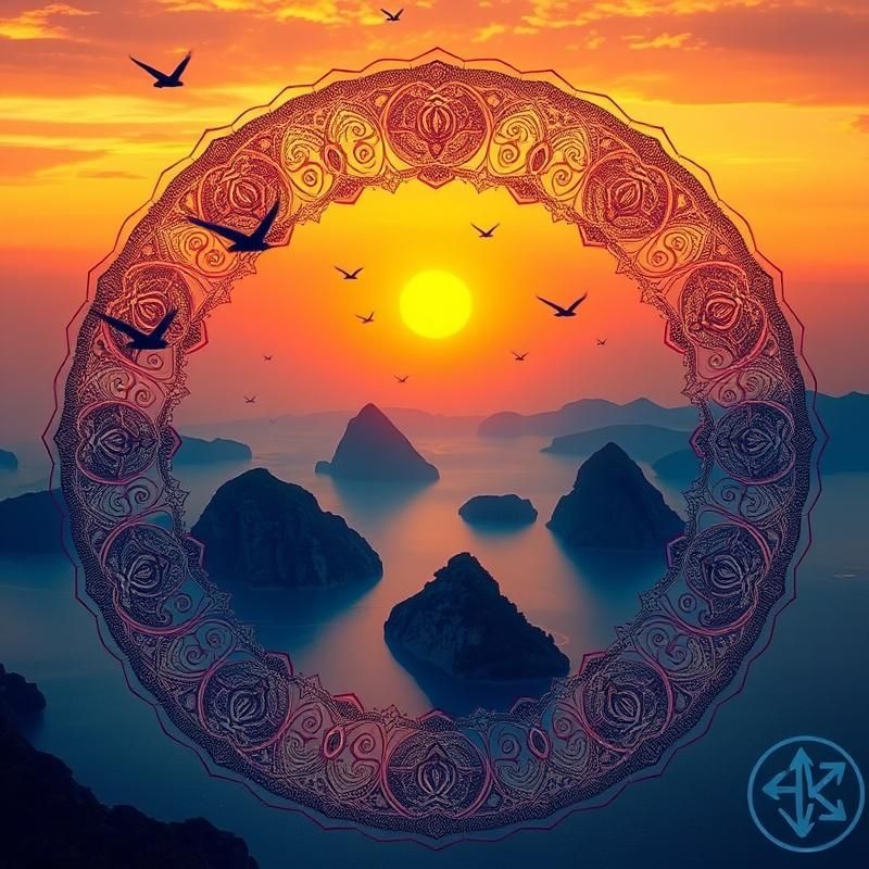 mandala style AI art
