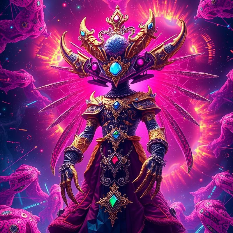 maximalist style AI art