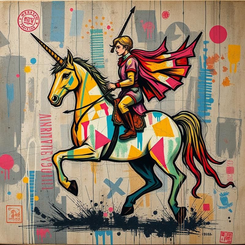 art brut style AI art