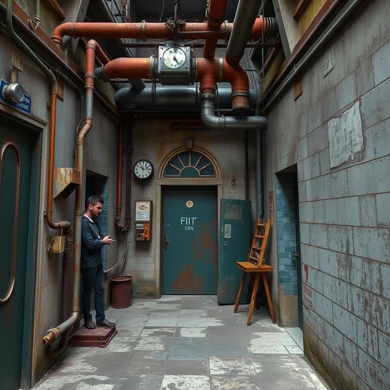 industrial style AI art