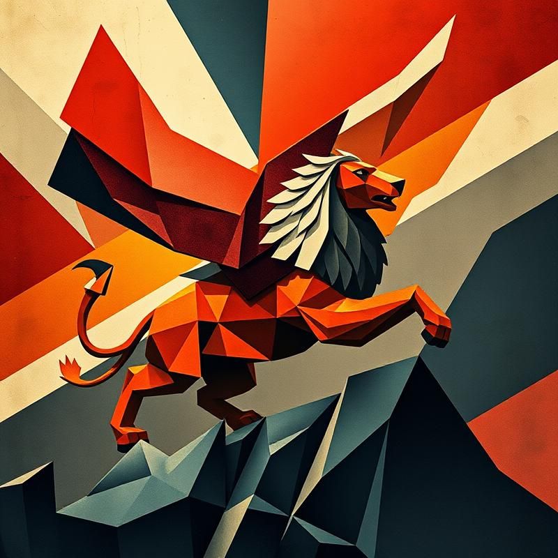 constructivist style AI art