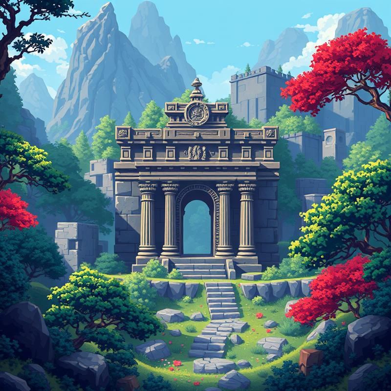 8-bit art style AI art