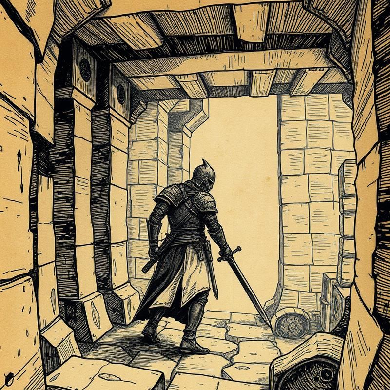 etching style AI art