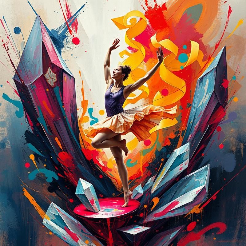 abstract expressionism style AI art