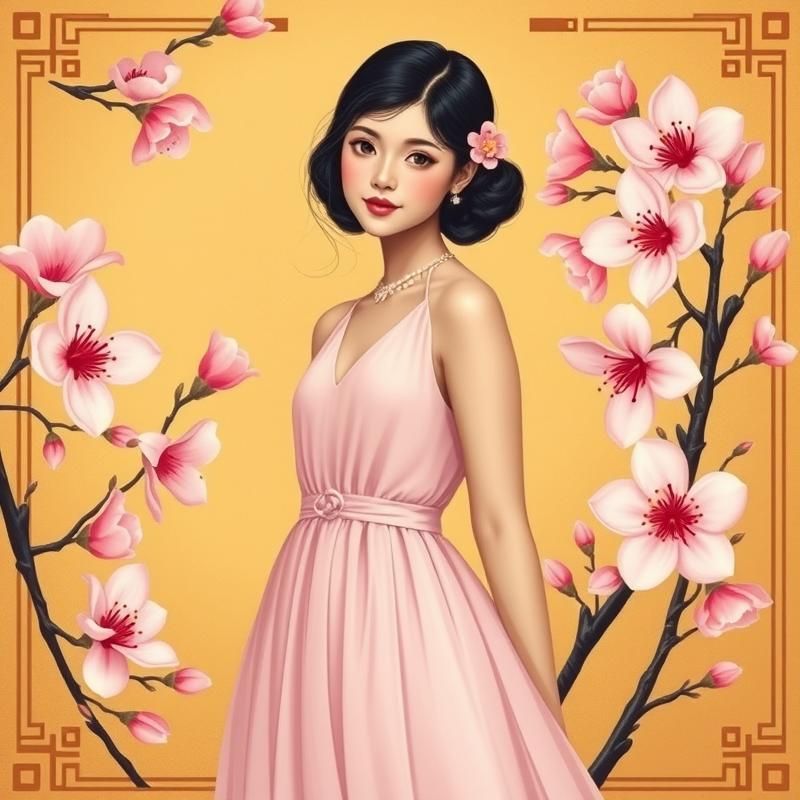 vintage poster style AI art