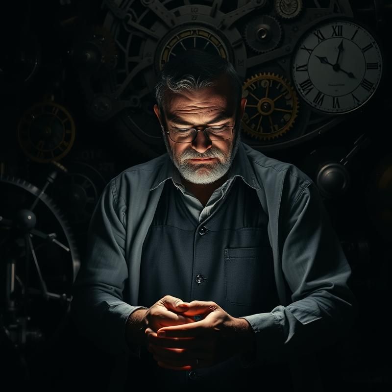 chiaroscuro style AI art