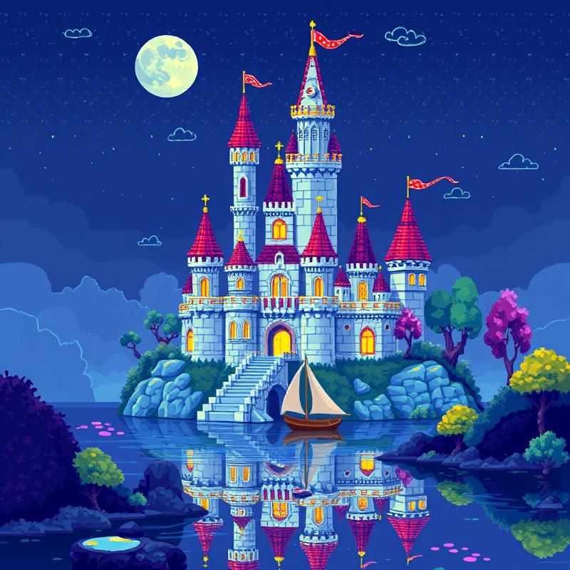 pixel art style AI art