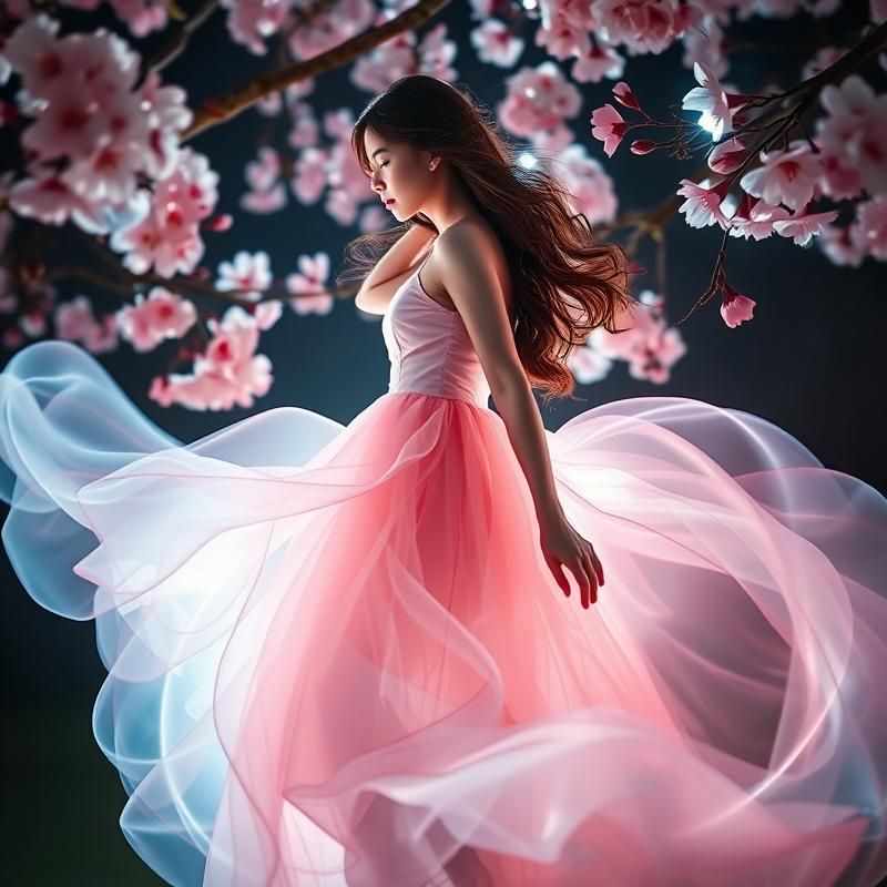 light painting style AI art