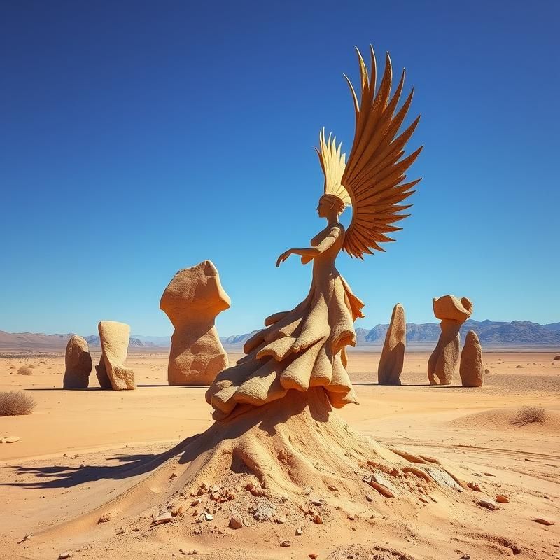 land art style AI art