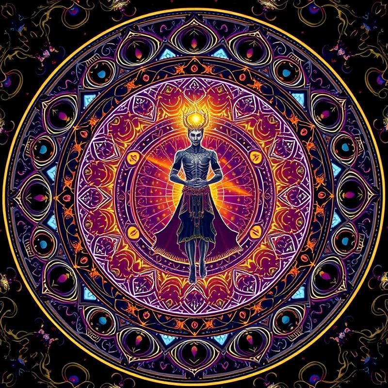 mandala style AI art