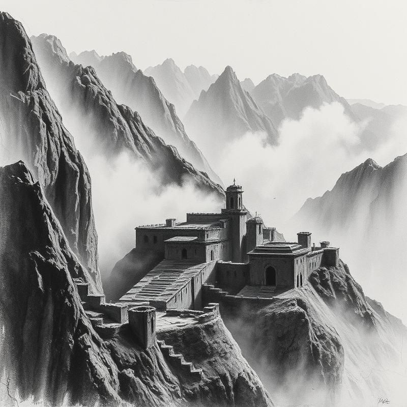 charcoal drawing style AI art