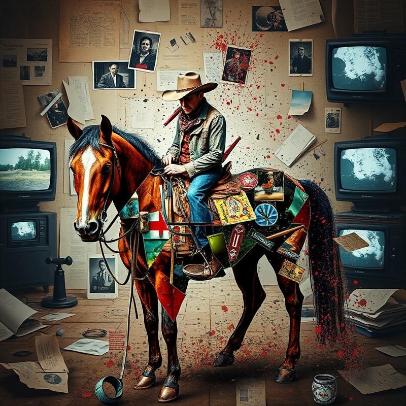 post-modernist style AI art
