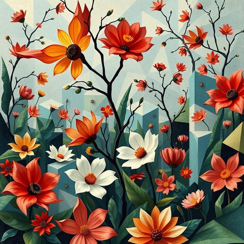 cubism style AI art
