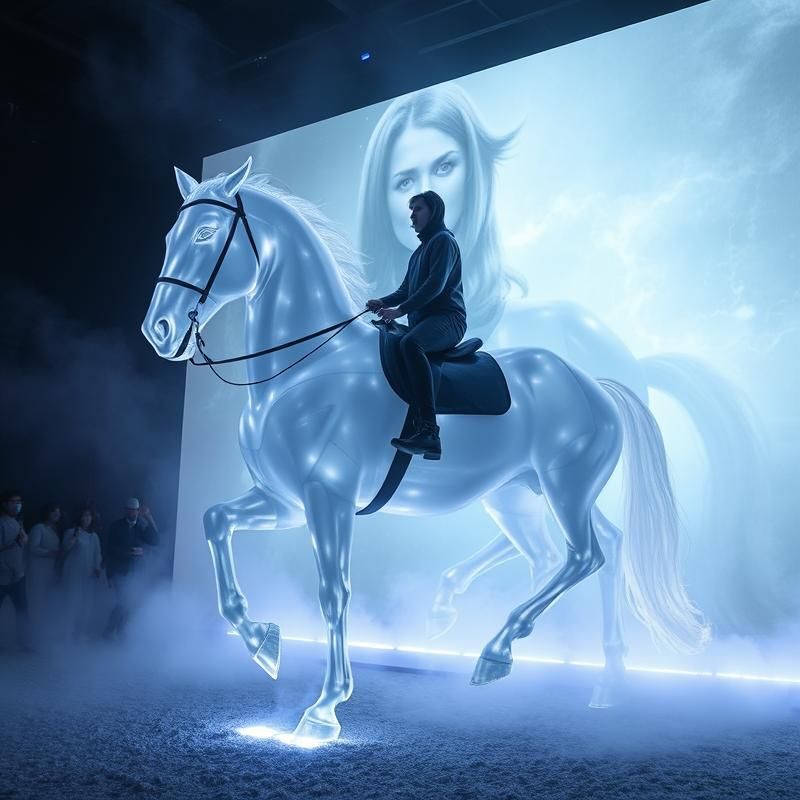 installation art style AI art