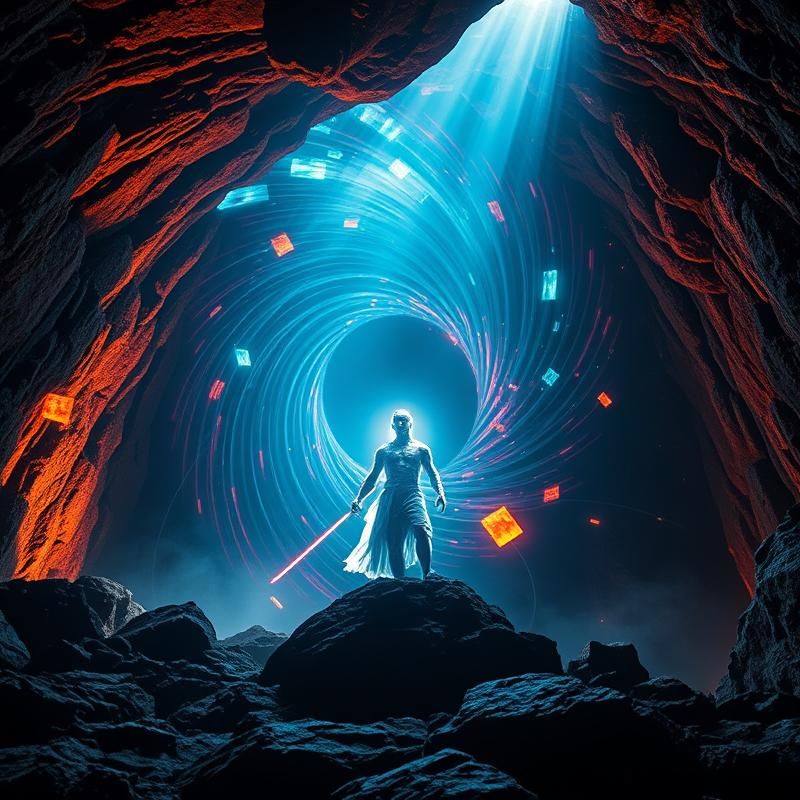 light painting style AI art