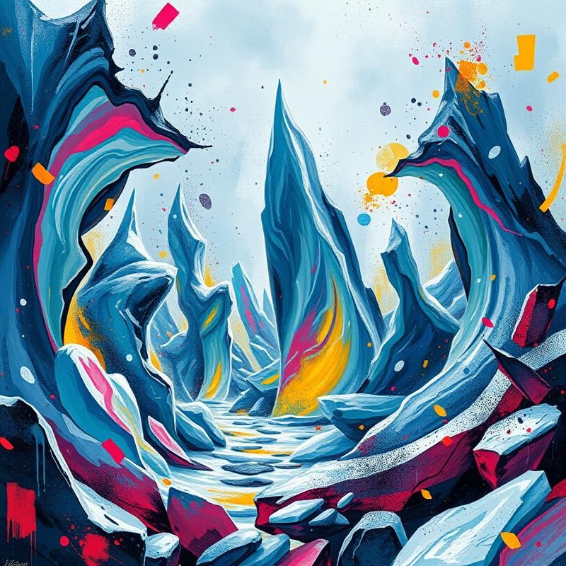 abstract style AI art