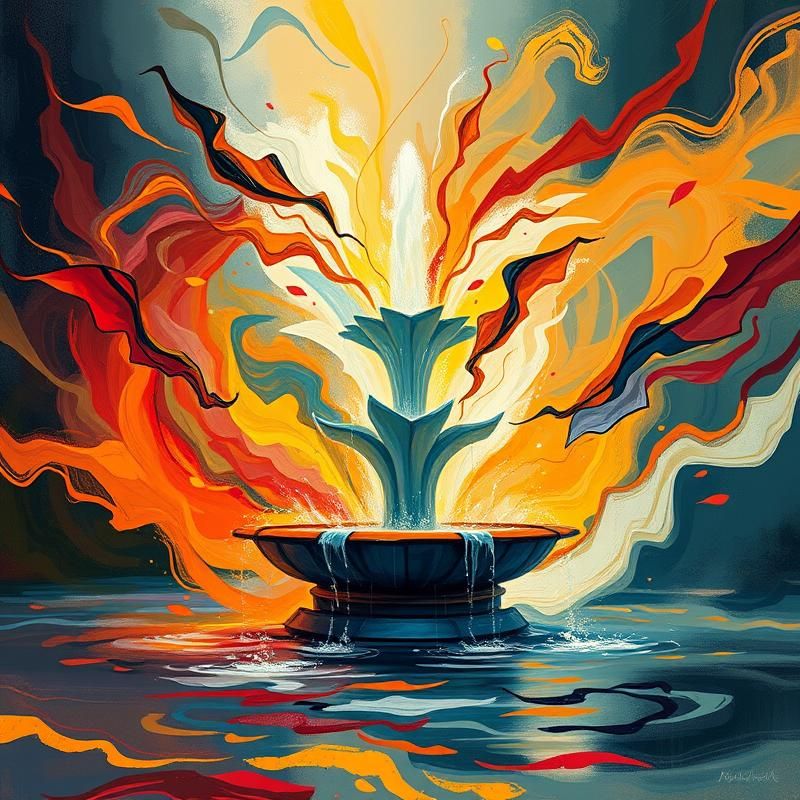 abstract style AI art