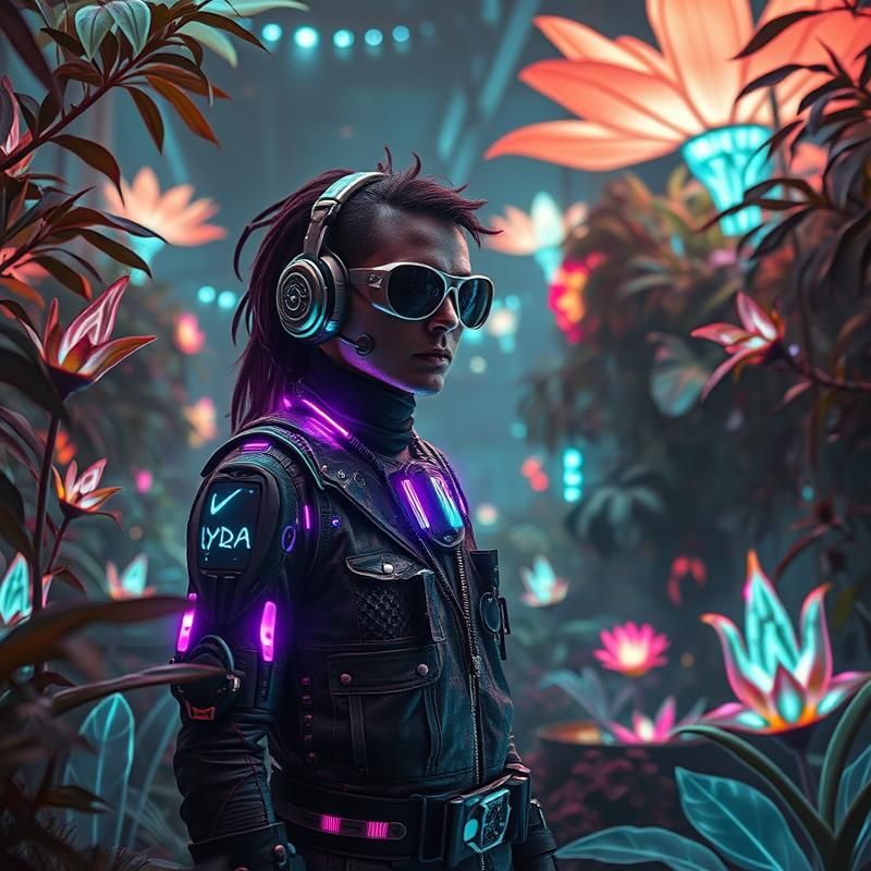 cyberpunk style AI art