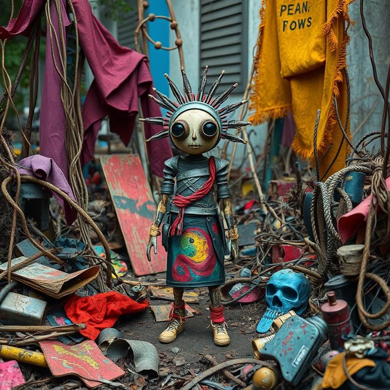 art brut style AI art