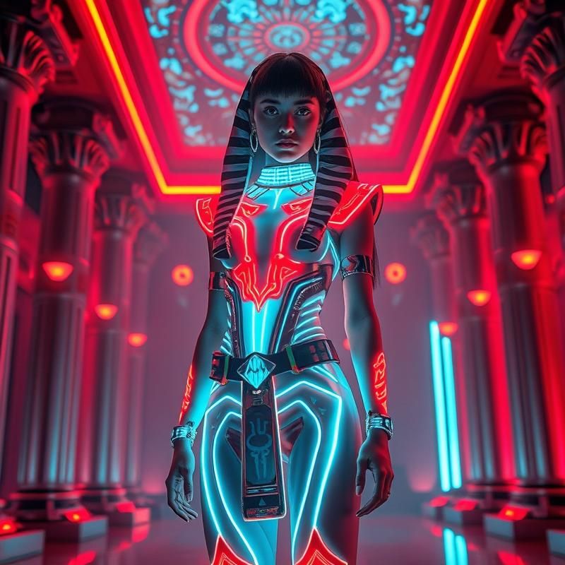 synthwave style AI art