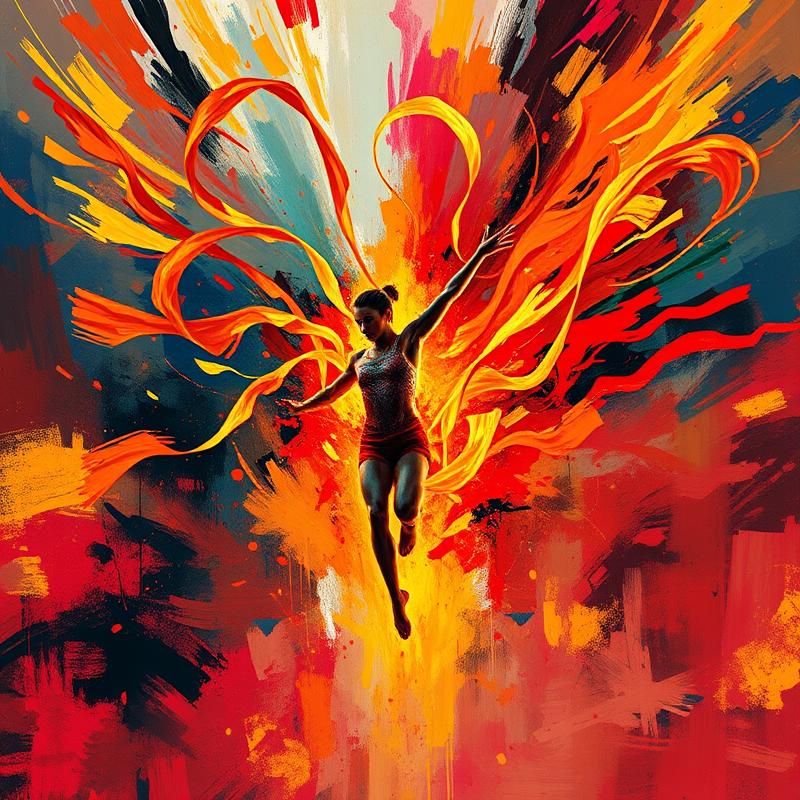 abstract expressionism style AI art