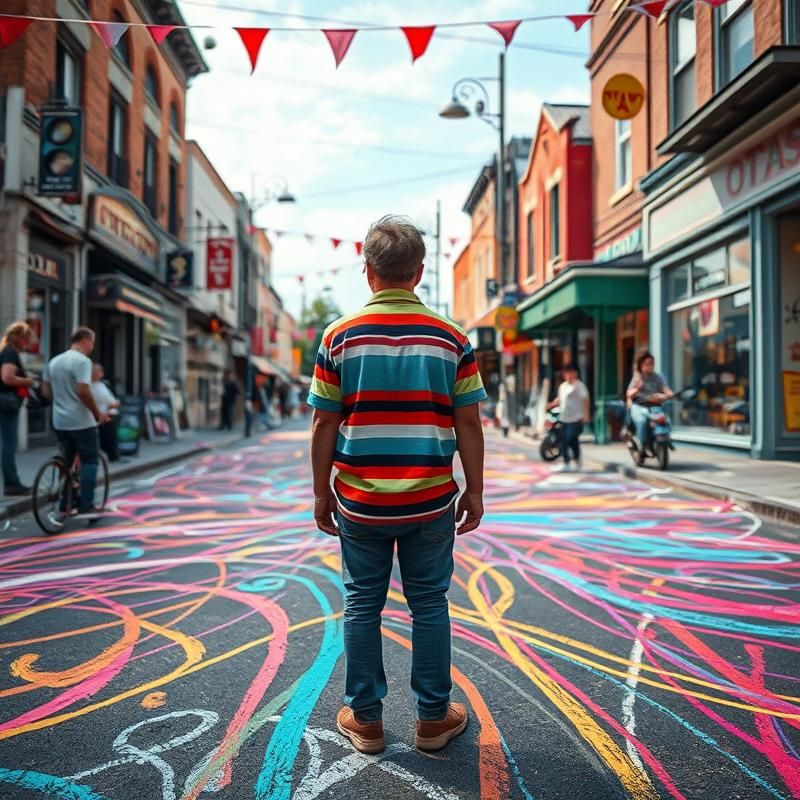 chalk art style AI art