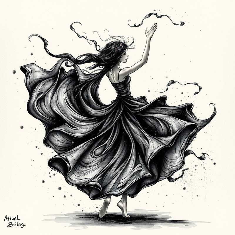 ink drawing style AI art