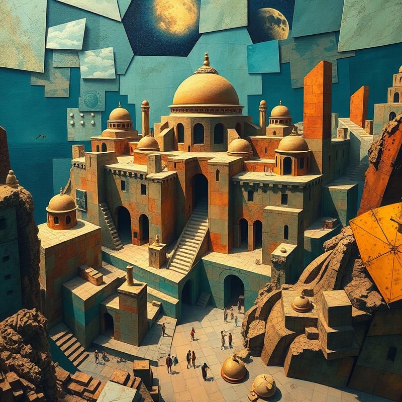 cubism style AI art