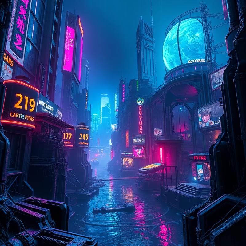 cyberpunk style AI art
