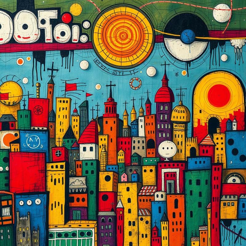 art brut style AI art