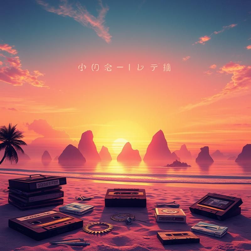 vaporwave style AI art