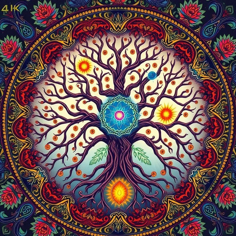 mandala style AI art