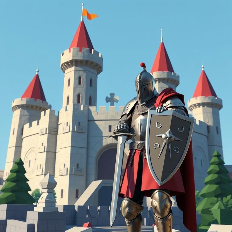 low poly style AI art