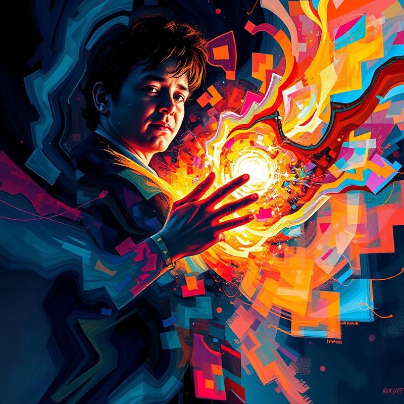 abstract style AI art