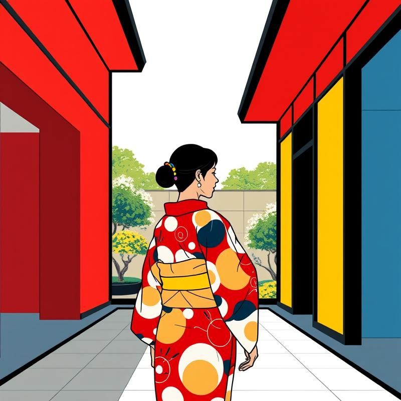 de stijl style AI art