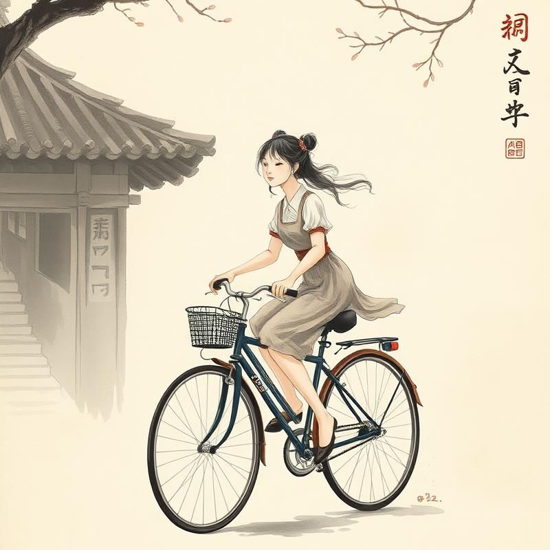 chinese painting style AI art