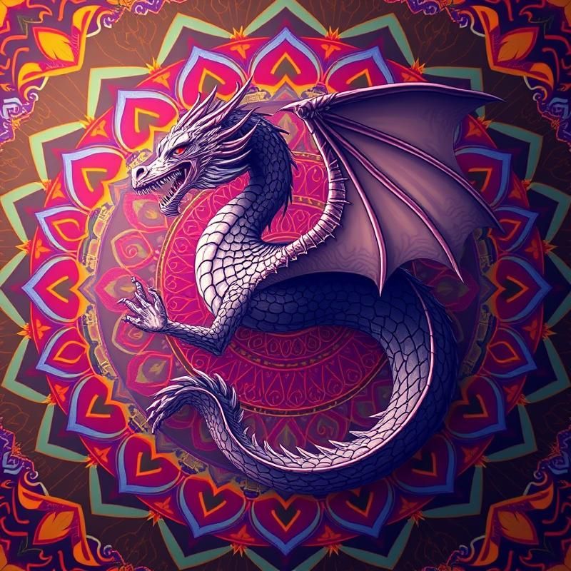 mandala style AI art