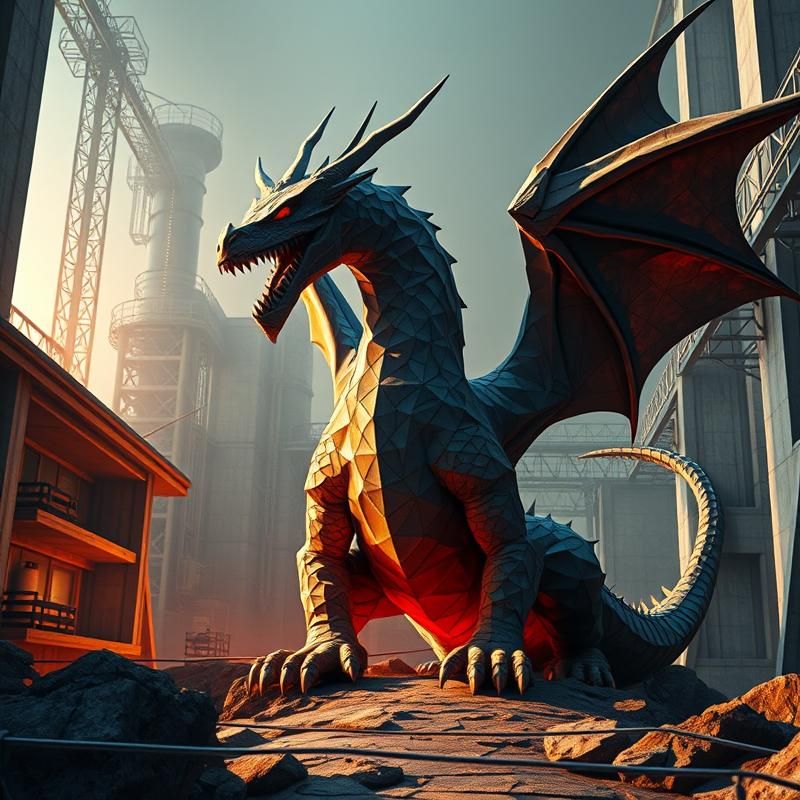 low poly style AI art