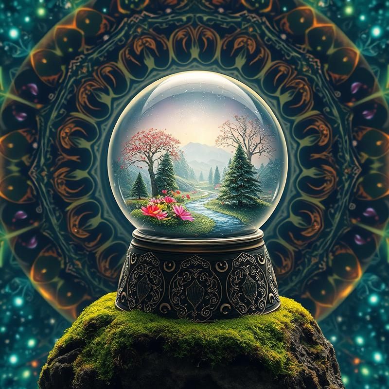 mandala style AI art
